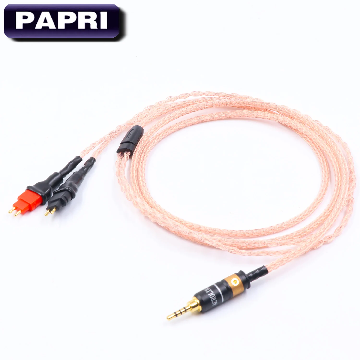 PAPRI 2.5MM/3.5MM /4.4MM 6N OCC Upgraded Headphone Cable For HD600 HD650 HD525 HD545 HD565 HD580 Earphone Replacement Cable PAPRI 2.5MM/3.5MM /4.4MM 6N OCC Upgraded Headphone Cable For HD600 HD650 HD525 HD545 HD565 HD580 Earphone Replacement Cable