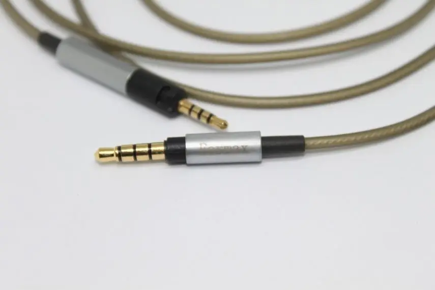  Replacement Audio Silver Cable with Remote Mic For Sennheise HD 2.30i 2.30g HD 2.20s Over/On-Ear He