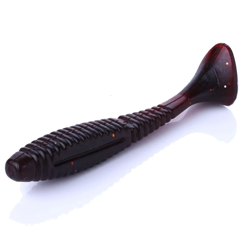

10 Pcs/Set Artificial Bait T Shape Tail Fish Pattern small fish Soft Lure Fishing Accessories portable fishing lures kit