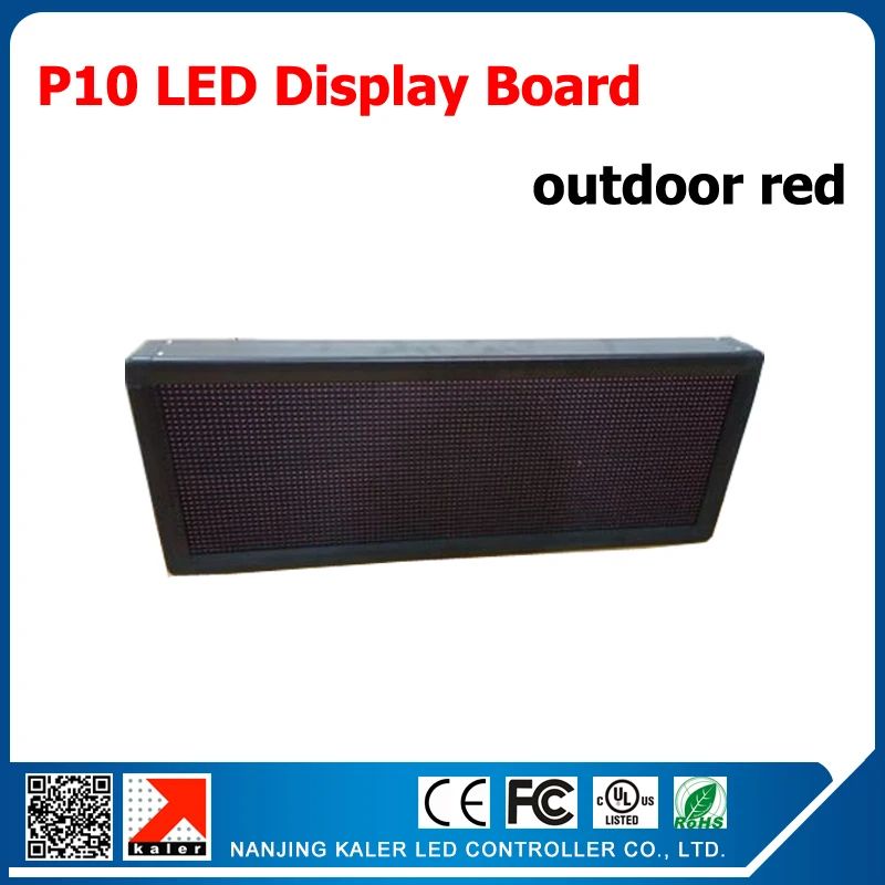 

Outdoor P10 LED Signs 32*96 Pixels 1/4 Scan P10 LED Panels Red Color LED Display