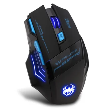 

2400DPI 7 buttons Surfing The Mouse Adjustable Optical Wireless Gaming Game Mouse For Laptop PC#T2