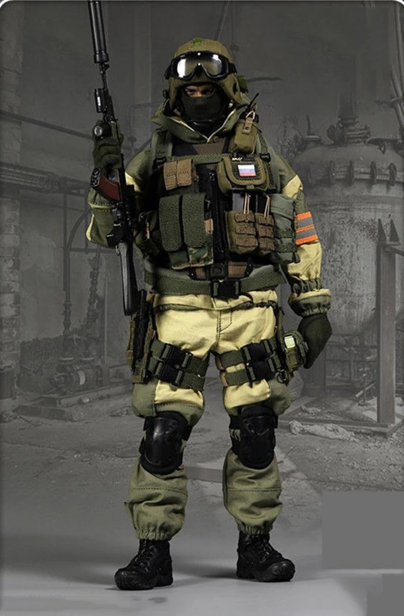 1/6 масштаб M-069B Россия спецназ антитеррористический Solider комплекты одежды/FSB Alfa Group 3,0(черный вер.) M-069A комплект одежды