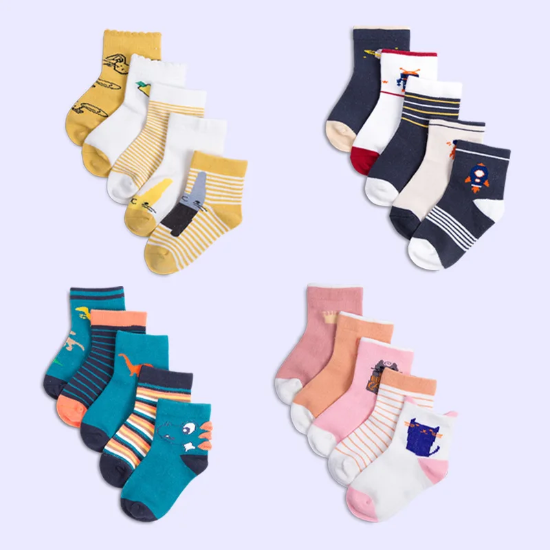5 пар/лот детские носки коттоновые 1 12years носки|Носки| |
