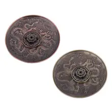 Подставка для ароматических палочек из цинкового сплава с рисунком дракона тарелка-кадило для спальни, украшения для офиса, аксессуары