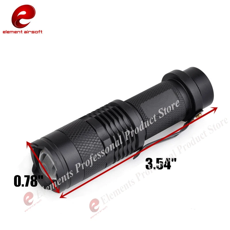 Led à Prova Elemento Airsoft Lanterna Mini Telescópica Zoom Rifle Luzes Dlanágua Caça Lâmpada Arma Lanter Strobe Rápido Ex421 Led 2 High Quality Esporte e Lazer