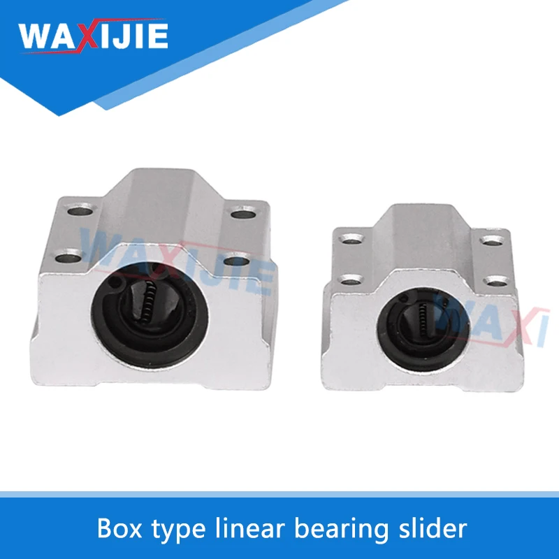 

Linear Motion Ball Bearings Slider For XYZ Rail Shaft Linear 3D Printer Part Aluminium Alloy Pulley Parts SCS6UU/8UU/10UU/12UU