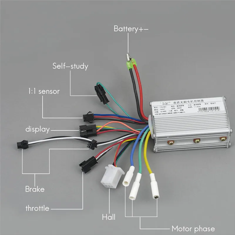 BLDC 24 в 36 в 48 в 250 Вт 350 Вт бесщеточный комплект контроллера с функцией USB ЖК-дисплей для E скутера E велосипед электрический велосипед Umbausatz набор