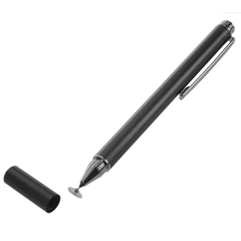 s 12,5 см тонкий круглый тонкий конец емкостный стилус для планшета для iPad 2/3/4/air/mini Высокое качество-черный