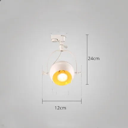 white without pole Современный Трековый светильник ing светодиодный потолочный рельсовый светильник Трековый светильник s вращающийся Точечный светильник s для крытых окон выставочный светильник для дома - Испускаемый цвет: white without pole
