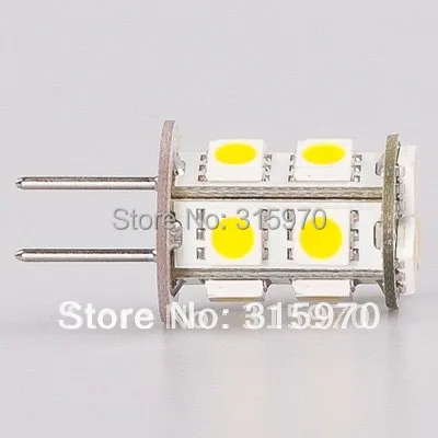 Светодиодная лампа G4 13 Светодиодная лампа G4 5050SMD G4 Светодиодная лампа под шкаф кукурузная лампа матовый кукурузной формы башня 12VAC& 12VDC& 24VDC 20 шт./партия