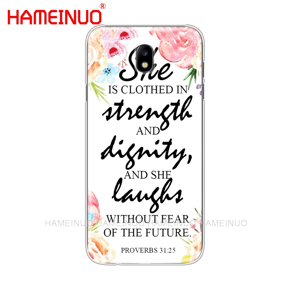 Чехол со стихом для телефона HAMEINUO Christian Jesus Bible Samsung Galaxy J3 J5 J7 2017 года J527 J727 J327 J330 J530