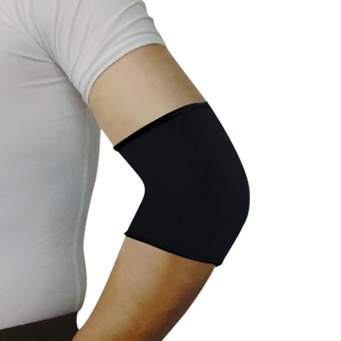 5 шт. Акция! Спорт Черный эластичный неопрен локоть Поддержка рукава brace