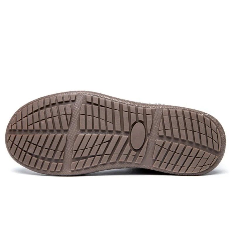 Pu Suela marrón Impermeables Cuero azul De Piel Para Alta Nieve Negro Calidad Goma Antideslizantes Botas Hombre twvaqBx