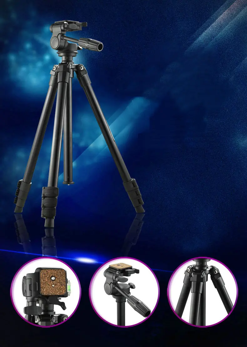 WF6724 штатив для камеры портативный монопод+ сумка для камеры Nikon sony Canon samsung Россия Бразилия