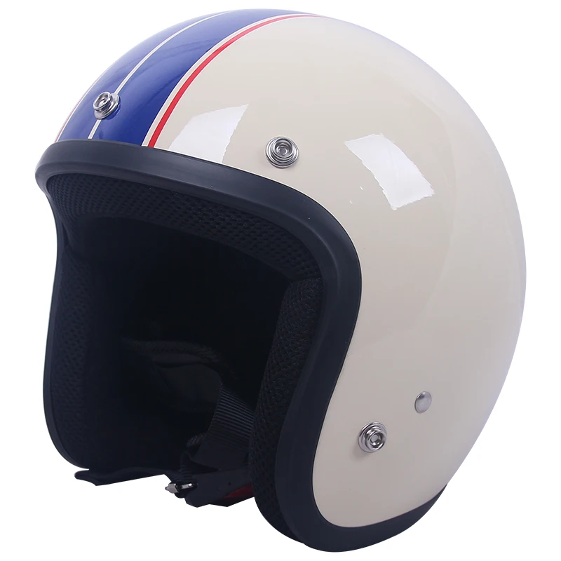 Мотоциклетный шлем маленький корпус с открытым лицом 3/4 мотоциклетный шлем для мотокросса КАСКО емкость шлем, винтажный Ретро шлем, матовый черный