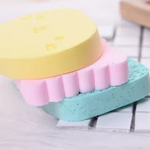 2 шт 3 цвета для снятия макияжа Очищающая губка косметический спонж красота натуральное древесное волокно косметические пуховые подушечки