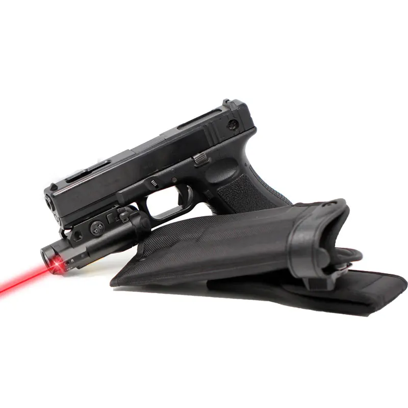 

Universal Magnetic Gun Red Laser Hunting Scope+Magnetic Induction Holster Rail Laser Sight 100lm LED Weapon Light