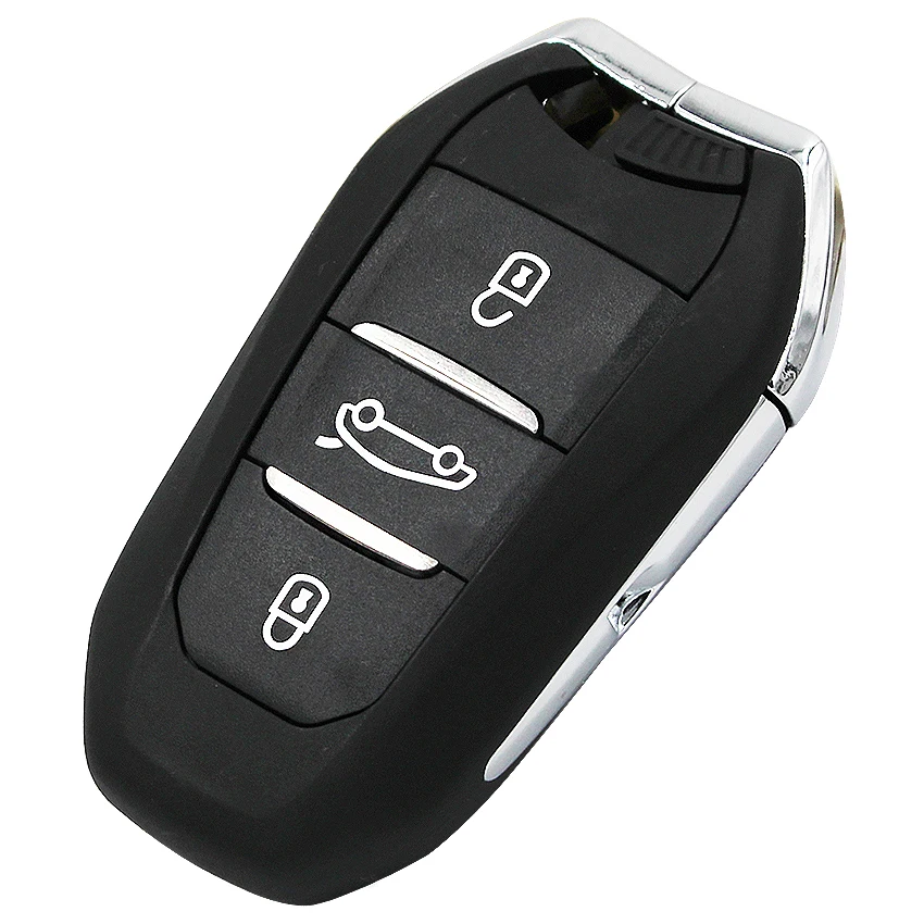 KYDZ DS интеллектуальные удаленный ключевой 3 кнопки FSK433MHz id46 чип для peugeot 508/для Citroen C4 с аварийным ключом HU83(без логотипа