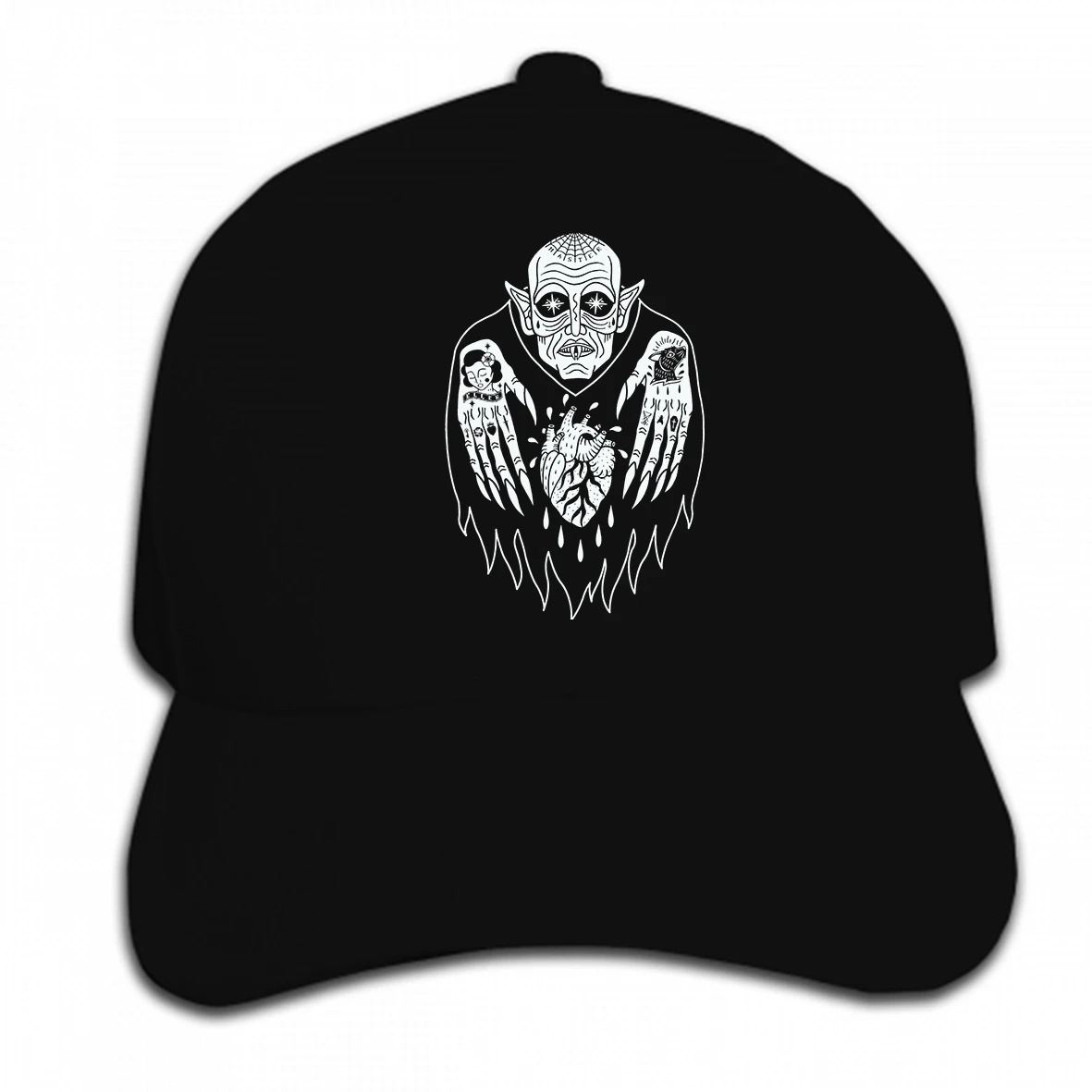 Принт бейсбольная кепка под заказ nosferatu вампир ужас Хэллоуин ужас фильм шапочка для тату Кепка