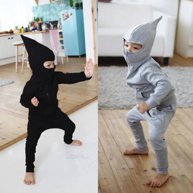 

W-35, Pointy hat, Children boys clothing sets, long sleeve hoodies + pant, solid, 100% cotton terry