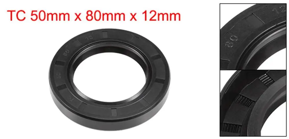 C 50mm x 80mm x 12mm Uxcell сальник нитриловые резиновые покрытия Двухместный губ прокладки для автомобилей мотоциклетные коленчатые валы TC 50x80x8/10/12 мм - Цвет: C 50mm x 80mm x 12mm
