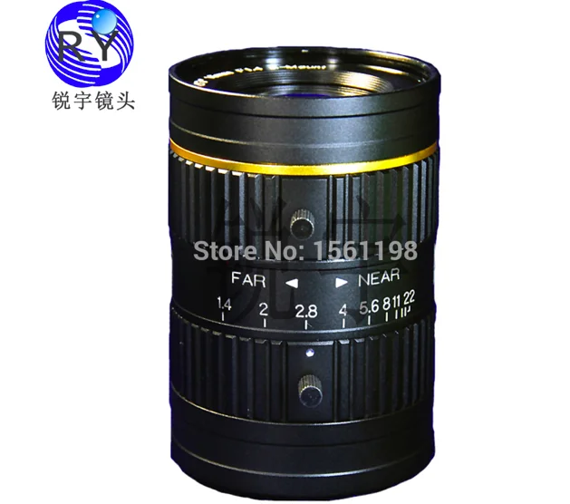 16 мм 5 мегапикселей C Mount 2/" F1.4 FA/Машинное видение объективы с фиксированным фокусным расстоянием промышленная камера Ручная настройка апертуры объектив