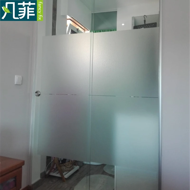 Funlife 45x100cm 17.3x39.3 Frosted Window Glass Decal Window Plain Design for Privacy Protection Static Cling Easy Use