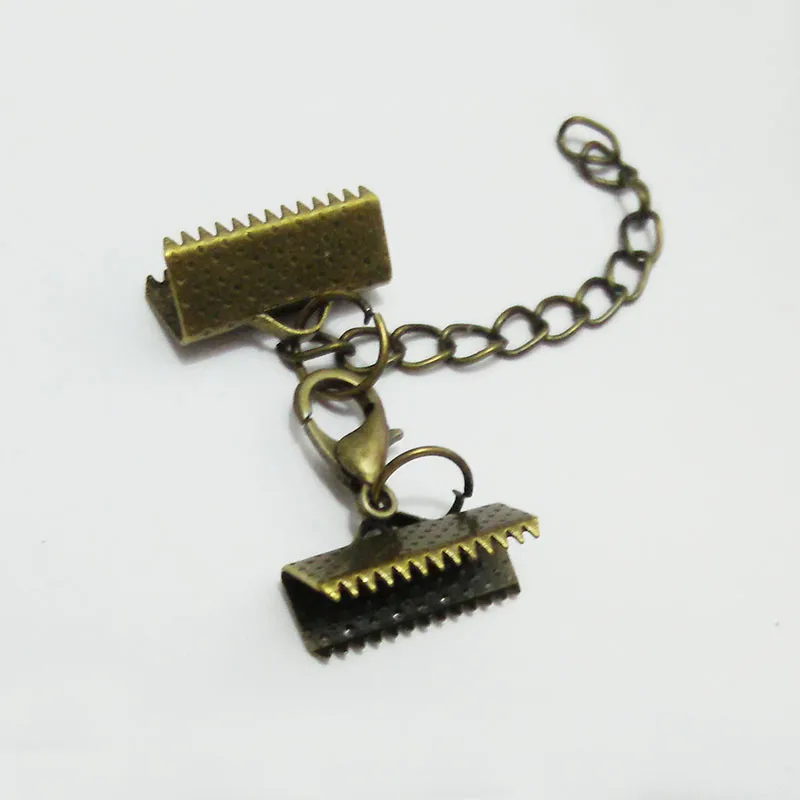 Обжимные концы колпачки плоская крышка застежки карабины соединительные кольца