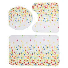 4 шт. декоративная занавеска для душа стойка для тряпок крышка для унитаза коврик нескользящий коврик для ванной