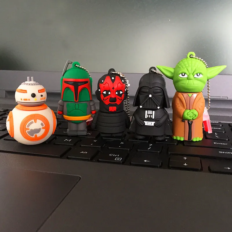

Pen drive 16GB Cartoon flash disk 2.0 Star wars Yoda USB Flash Drive 128GB 64GB 32GB 8GB 4GB mini Pendrive Flash Memory Stick