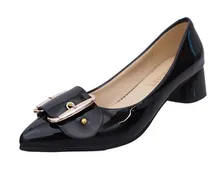 2017 women’s High heeled shoes,genuine leather high heels women Low Heel Nude pumps,Office dress shoes for women Sandals Shoes
