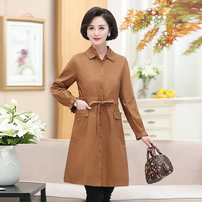 camel De Et Tranchée Green Army Manteau Tempérament Mince Femmes kaki Mère Robe Automne Printemps Moyen Pxos75aj132 D'âge Noble Longue B1wRUqfA