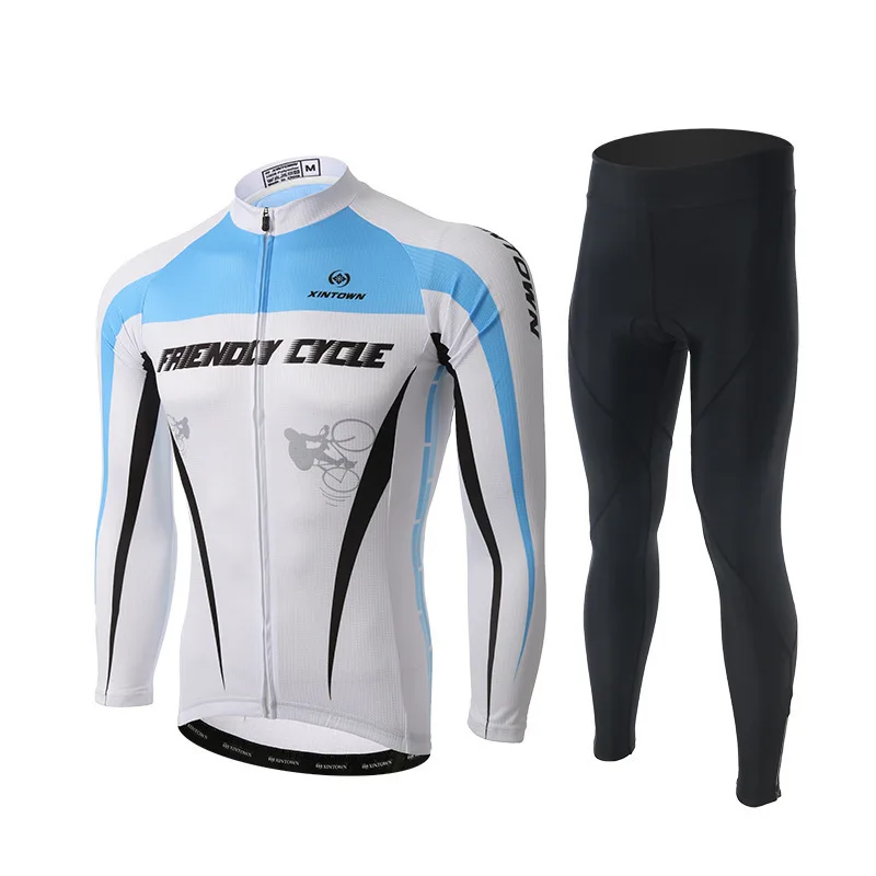 

XINTOWN Cycling Set Spring Autumn Long Sleeves Cycling Jerseys Ropa Maillot Ciclismo Bicycle MTB Bike Cycling Clothing Sets