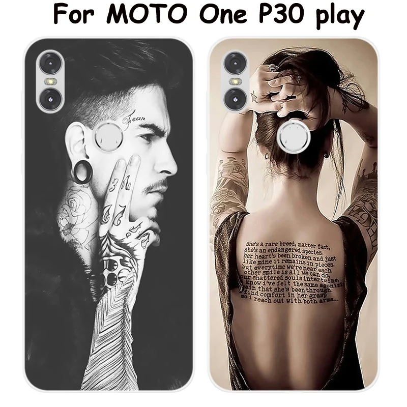 

For MOTO One P30 play Case beauty guy Luxury Silicone Soft tpu shell For MOTO One P30play XT1941 Case XT1941-2 Back Coque Cover
