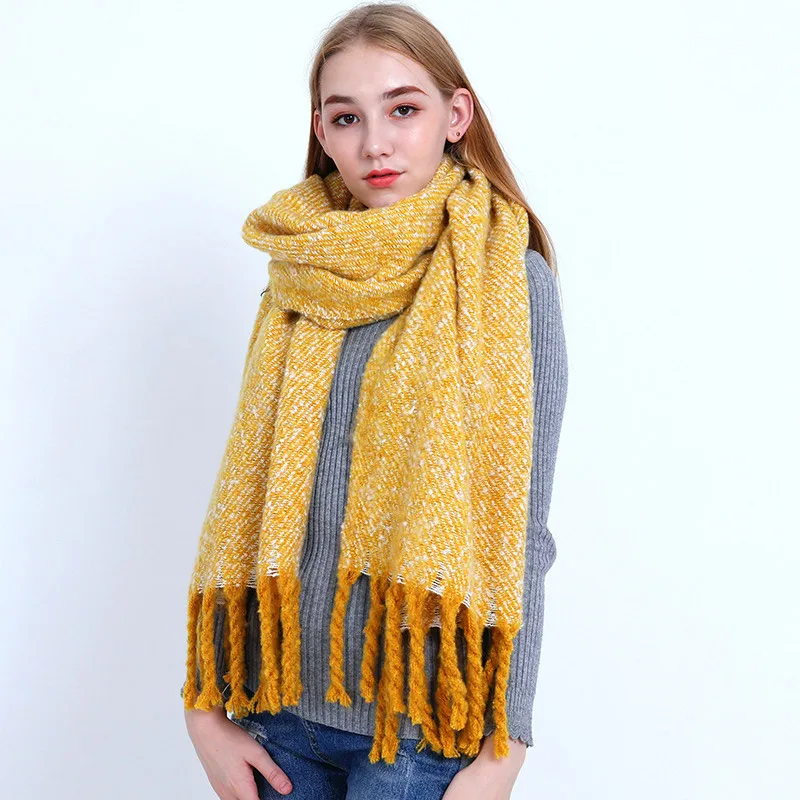 Женский шарф шаль Foulard Femme зимний кашемировый для женщин ZA 10|Женские шарфы| |