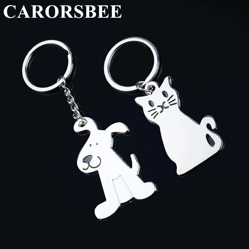 

Auto motorcycle Metal Dog Keychain Key Ring fashion animal key Chain personalized car key holder Keyfob Cat Key ring accessory