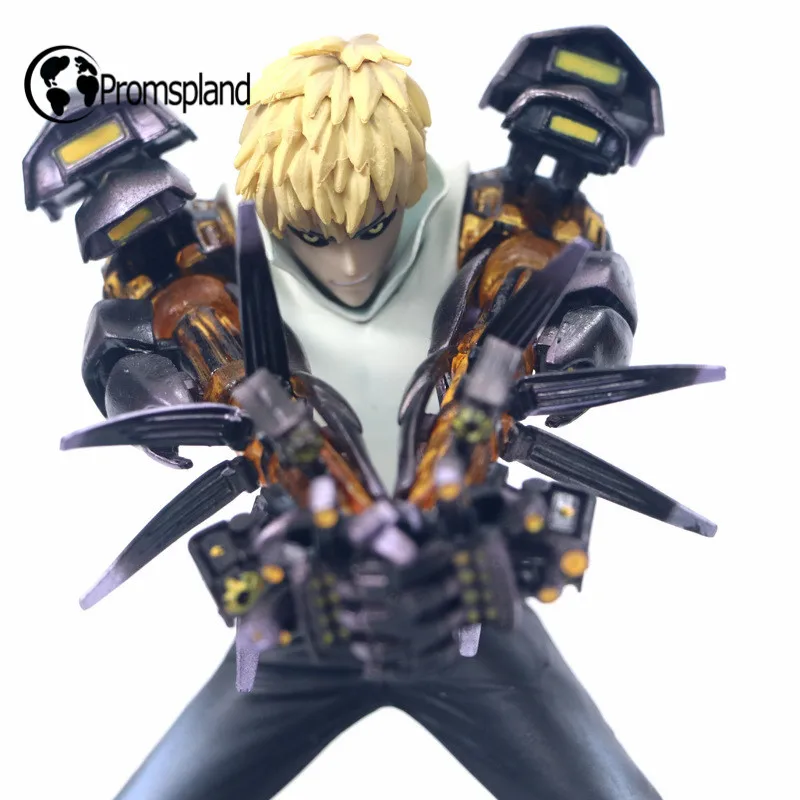 

1pc Genos Action Figures robot One Punch Man Collection Genos Model Figure PVC Anime Collectible Toy With Base Gifts 15cm