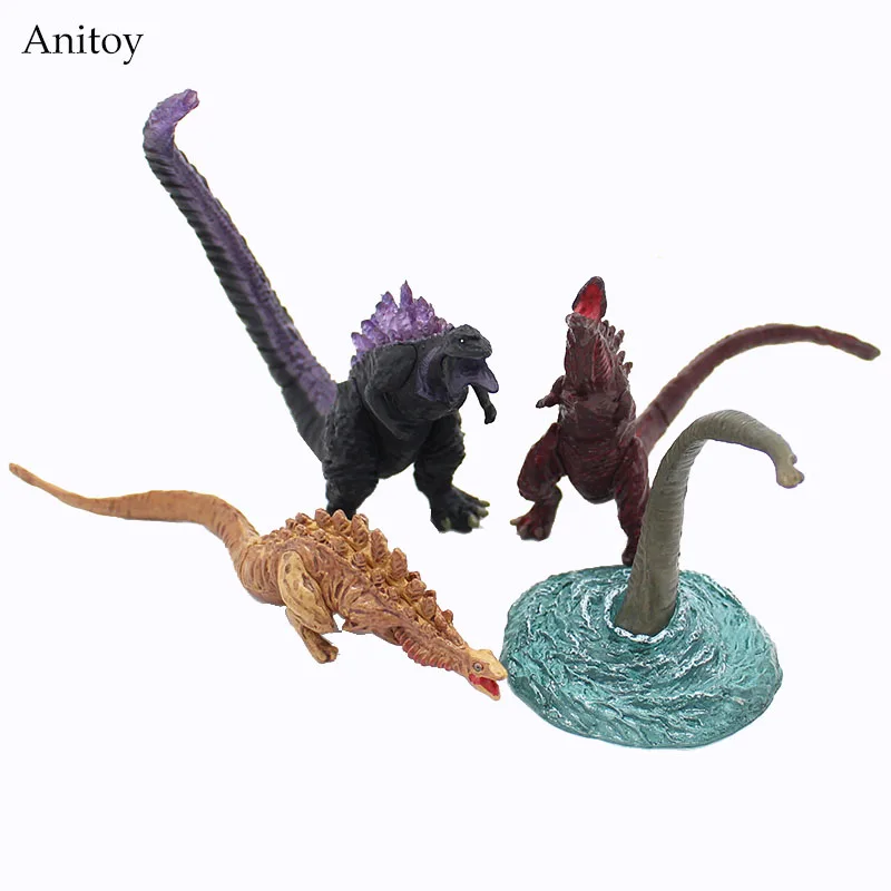 

4pcs/set Godzilla Monsters Toys PVC Figure Collectible Toy 3-9cm KT4045
