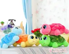 about 35cm cartoon tortoise plush toy colourful turtle soft toy,Christmas gift h909
