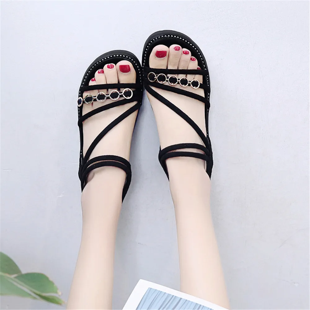 

2019 New Fashion Open-toed Shoes and Buckle Strap Sandals for Women