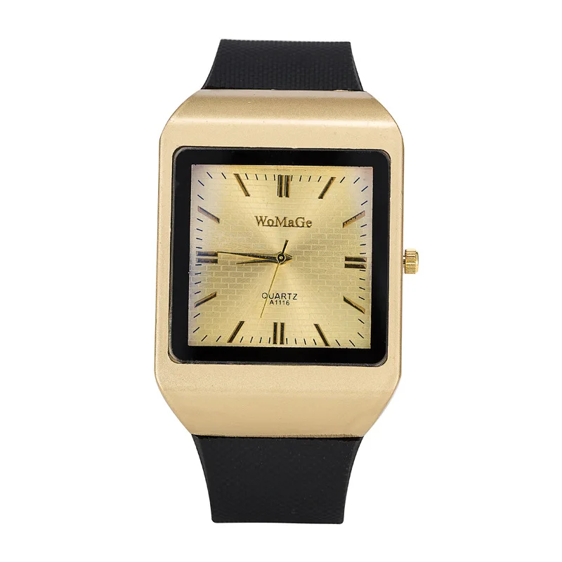 

WOMAGE Men Watches Top Brand Luxury Fashion Quartz Rectangle Watches Men Casual Men Watches relogio masculino horloge heren