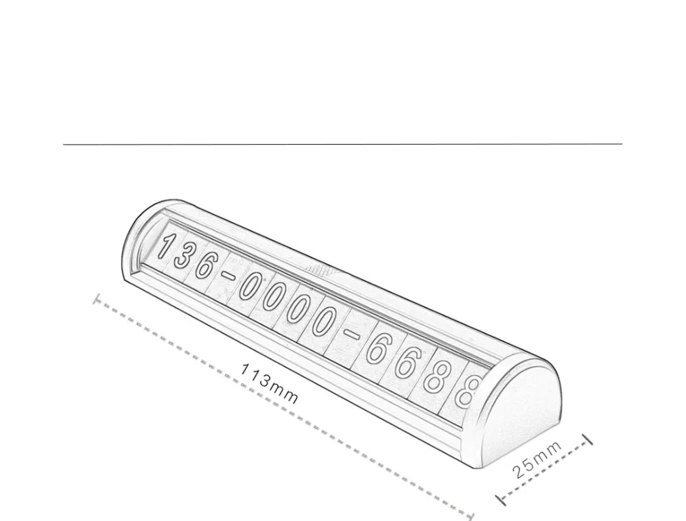 Xiaomi UILDFORT Stop Sign Car Parking Card Stop Sign For Car Move Phone Number Card Creative Stereo Reverse Invisible (19)