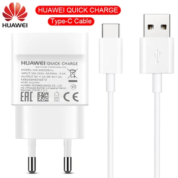 

Huawei P30 20 lite Fast Quick Charger Original Type C cable MediaPad M5 pro Nova 3 Honor 9 9x 18W USB adapter 9v2a Fast Charging