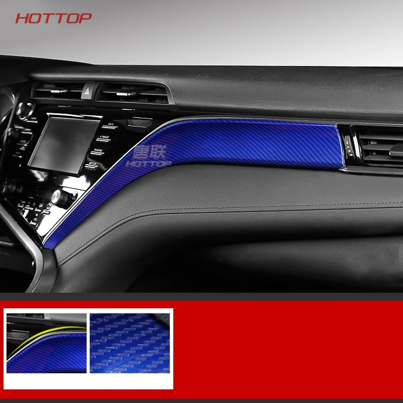 Topunion ABS панель приборной панели Copilot декоративные полосы крышка отделка авто аксессуары Стайлинг специально для Toyota Camry