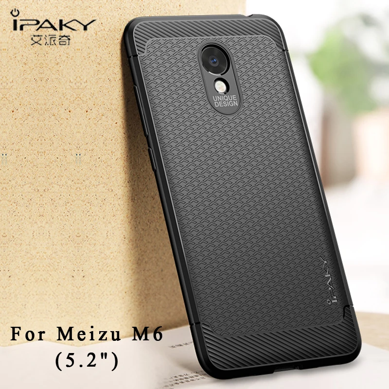 

Meizu M6 Case iPaky Luxury Silicone Cover For Meizu M6 Note Case Silicone Anti-skid TPU Cover For Meizu M 6 Note Cases Slim