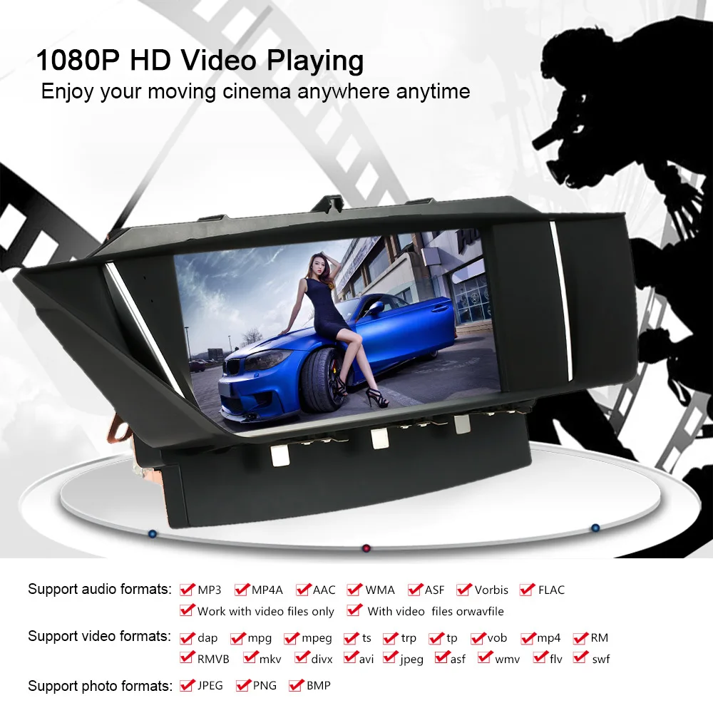 Clearance 8.3 Inch HD Touch Screen Car DVD Player GPS Navigation in Dash 2 Din Car Radio BT for BMW X1 E84 Display DVD Player 4