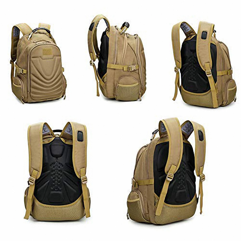 50л походные сумки для походов, водонепроницаемые сумки для ноутбука, тактические боевые военные тренировочные рюкзаки, USB рюкзак для охоты и рыбалки