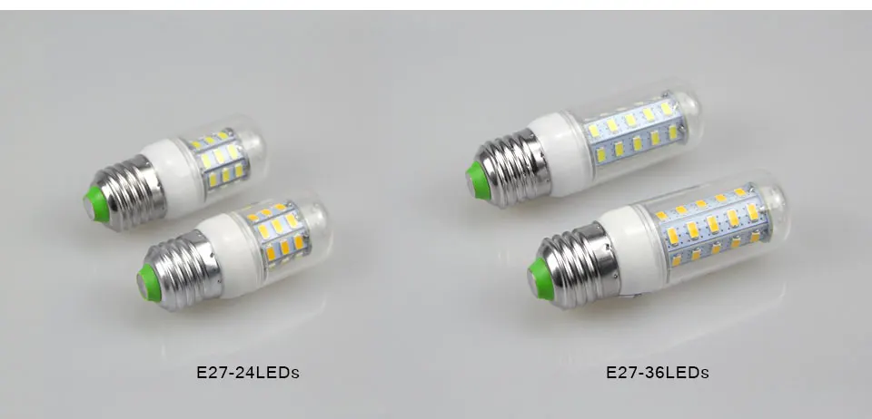 10 шт./упак. AC220V SMD 5730 светодиодный светильник E27 E14 светодиодный лампы кукурузы лампы 24 36 48 56 69 72 светодиодный s люстры лампы в форме свечи светодиодный светильник для дома украшения