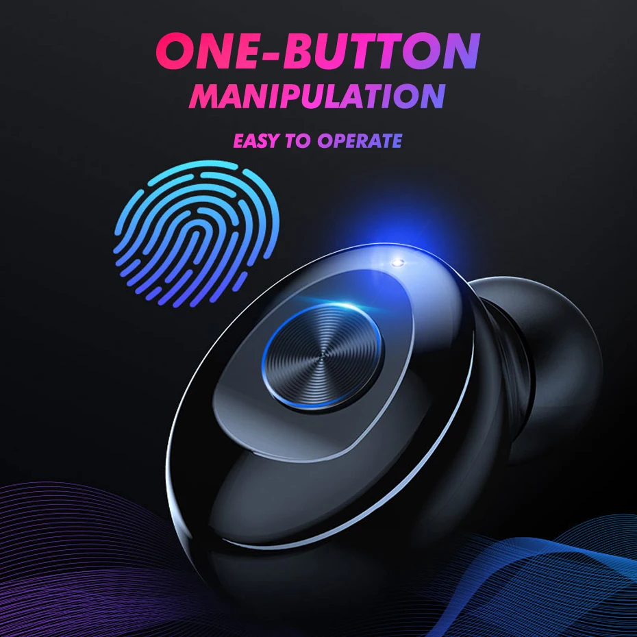 TWS Bluetooth 5 0 наушники стерео беспроводные HIFI Звук спортивные Hands free игровая