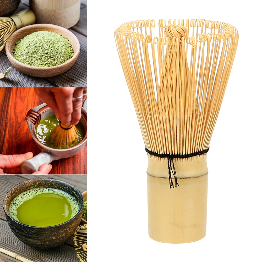 NICEYARD 100 Matcha Green Tea Powder Whisk Japanese Ceremony Bamboo Chasen Teaware Tea Brush Kitchen Accessories Tea Tool